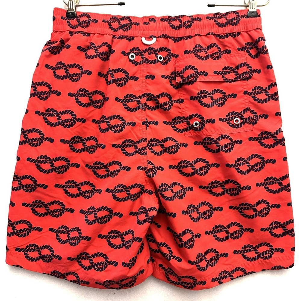 Neiman Marcus Swim Trunks M Medium Lined Drawstring Pockets Nautical Rope - Picture 10 of 14